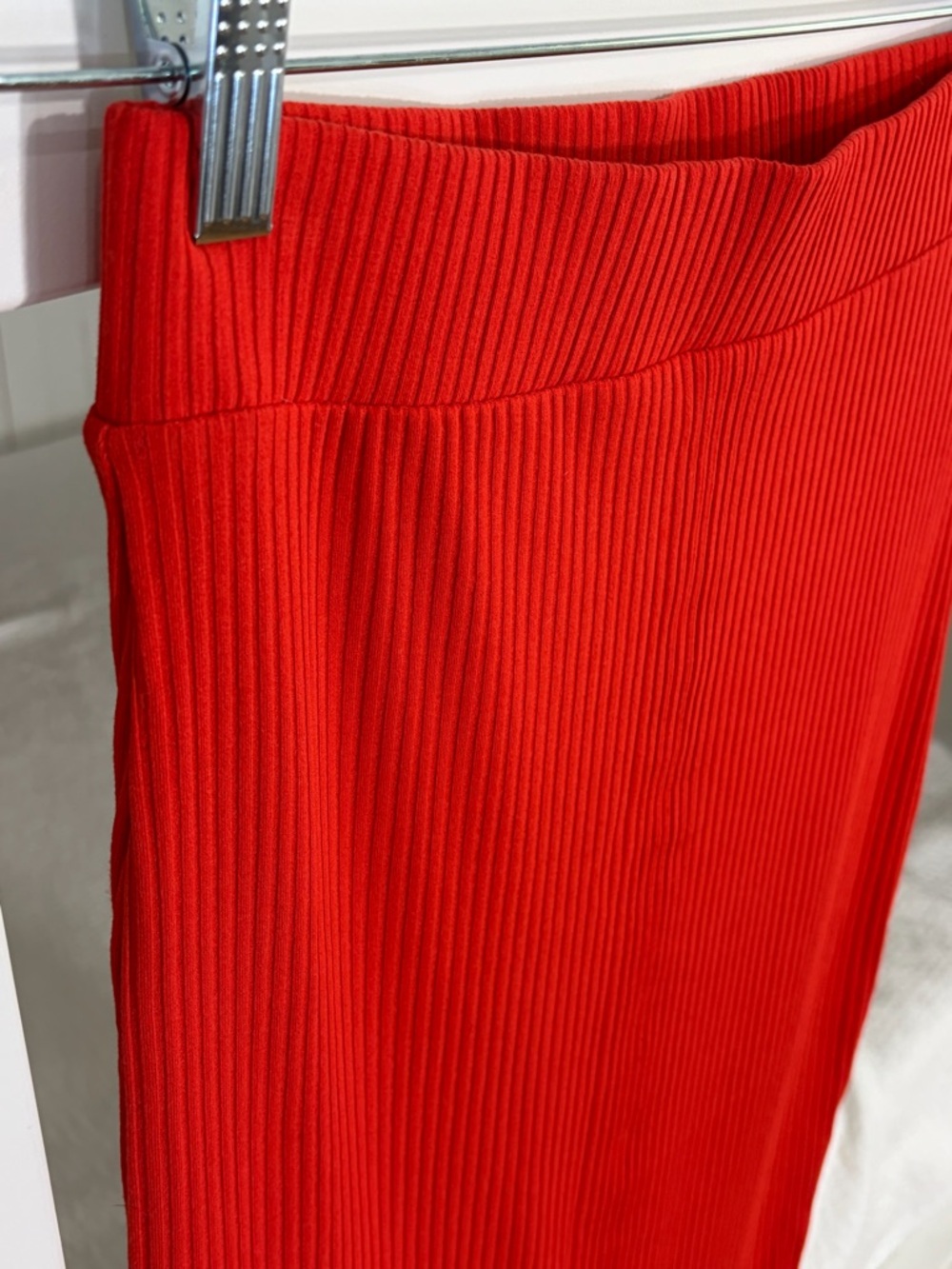 Bar III Ribbed Midi Skirt (S)